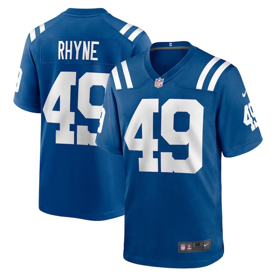 Men Indianapolis Colts #49 Forrest Rhyne Nike Royal Game Player NFL Jersey